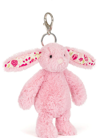 Jellycat Blushkin Blossom Luxe Bunny Keychain/Bagcharm