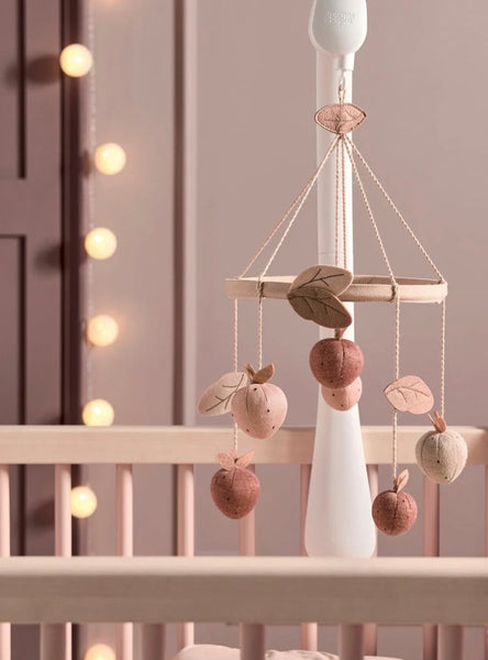 Musical mobile - hanging strawberries by Muma&Pupas
