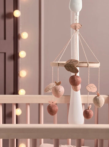 Musical mobile - hanging strawberries by Muma&Pupas