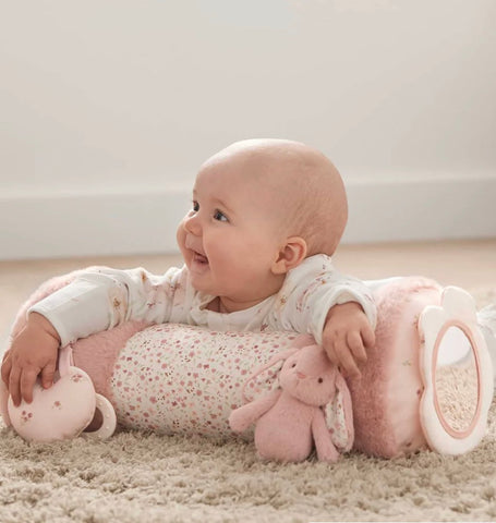 Tummy Time Roll - Welcome to the World Pink by Muma&Pupas