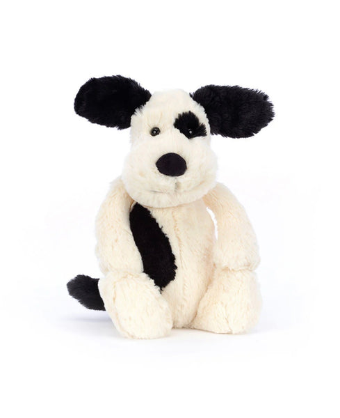 Jellycat - Bashful Black and Cream Puppy Limited Stock