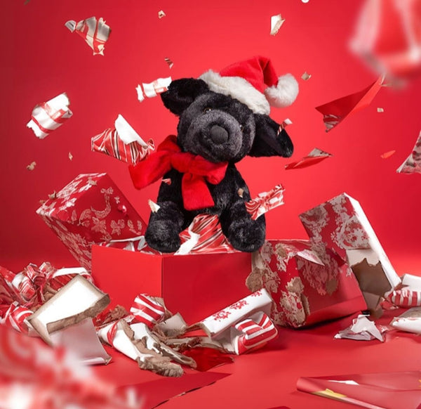 Jellycat - Christmas Black Labrador