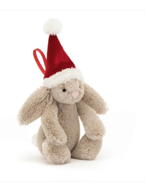 Jellycat Christmas Beige Bunny Decorations