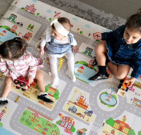 Educational Reversible Plush Playmat - Birthday Party