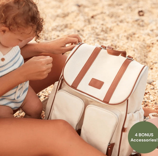 Oioi Signature Nappy Bag - Natural Canvas