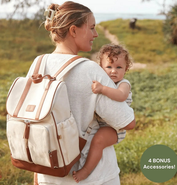 Oioi Signature Nappy Bag - Natural Canvas
