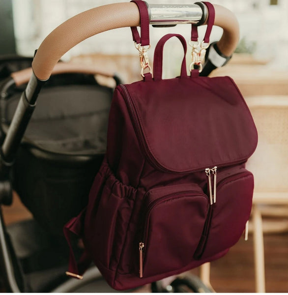 Oioi Signature Nappy Bag - Mulberry Nylon