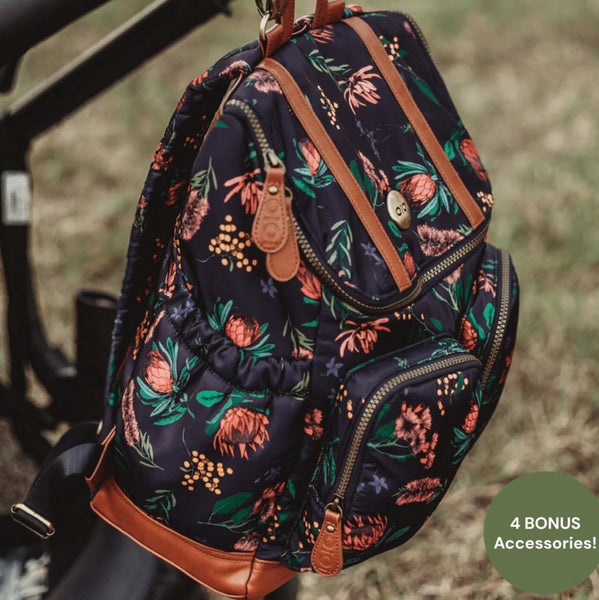 Oioi Signature Nappy Bag - Botanical Flora Nylon