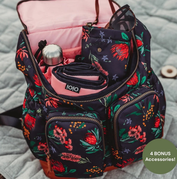 Oioi Signature Nappy Bag - Botanical Flora Nylon