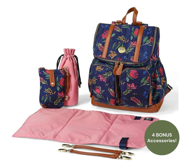Oioi Signature Nappy Bag - Botanical Flora Nylon