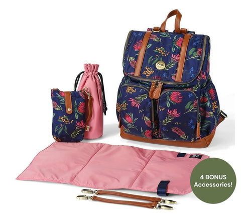 Oioi Signature Nappy Bag - Botanical Flora Nylon