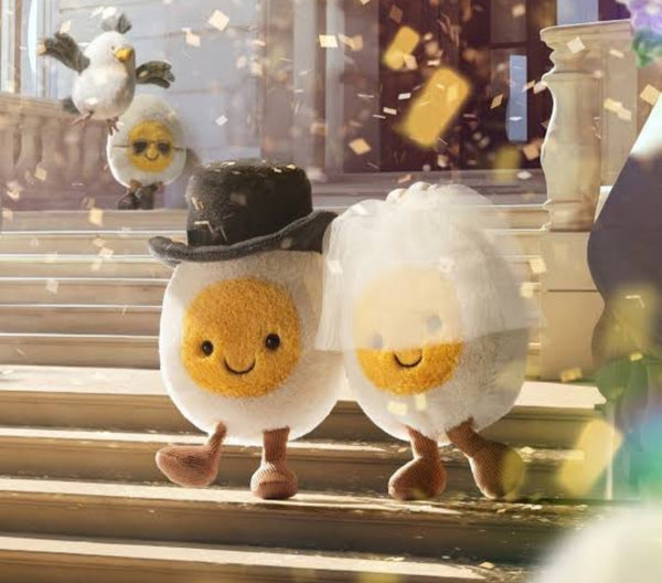 Jellycat - Bridge & Groom Pair Hard Boiled Egg