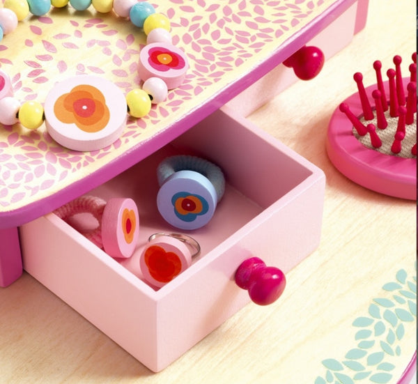 Djeco Timber Flora Dressing Table