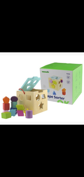 Wooden Shape Sorter 12 pieces