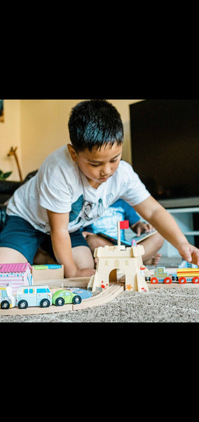 Coastal Clean-up Train Timber Set