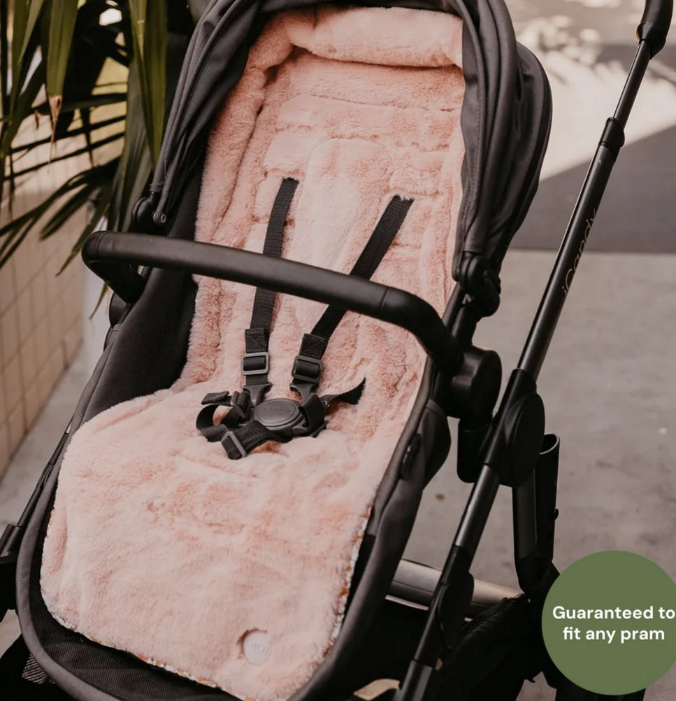 Baby Silver Cross Fur Seat Liner Sheepskin Baby Car Seat Liner