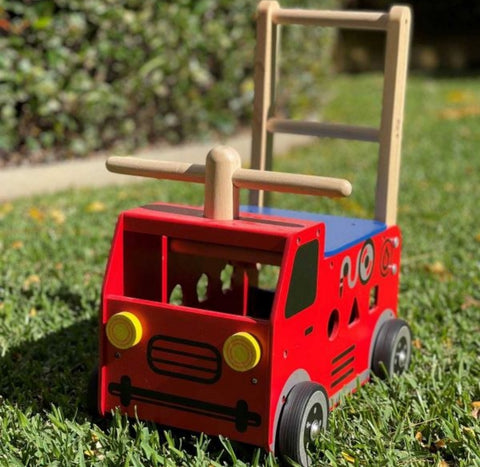 Fire Truck Wooden Toy