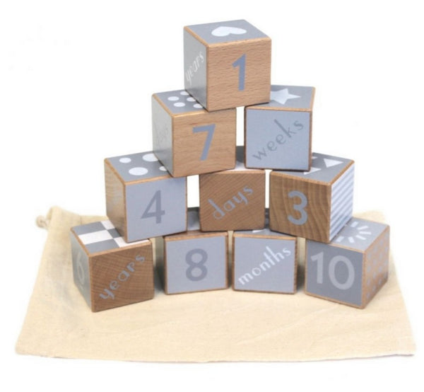 Discoveroo Wooden Milestone Blocks