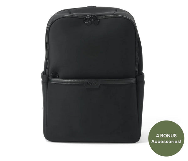 Oioi Multitasker Nappy Backpack - Black Neoprene