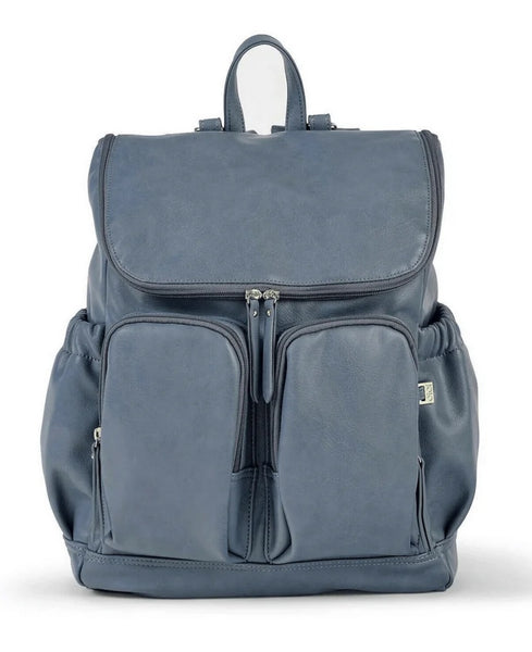 Oioi Signature Nappy Backpack - Stone Blue