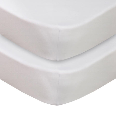 Living Textiles- 2 Pack Jersey Cot-Fitted Sheet